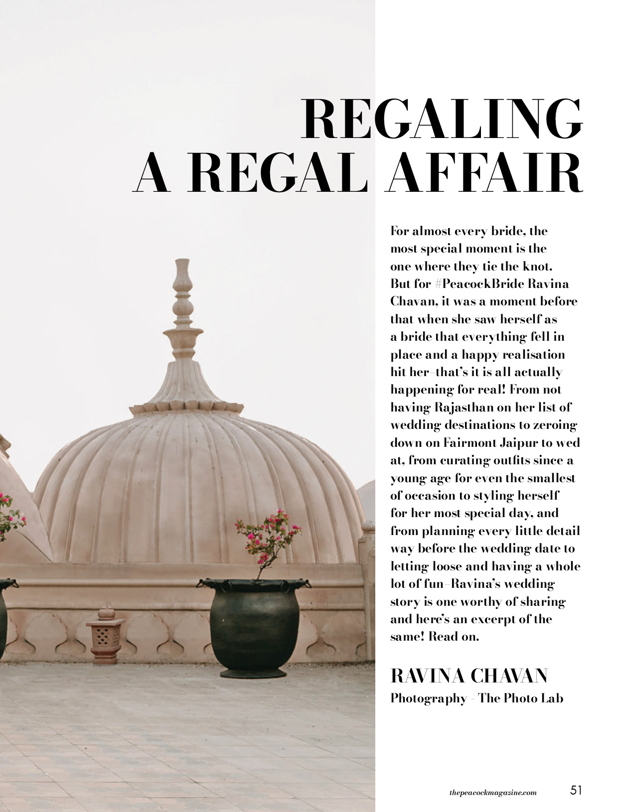 regaling a regal affair