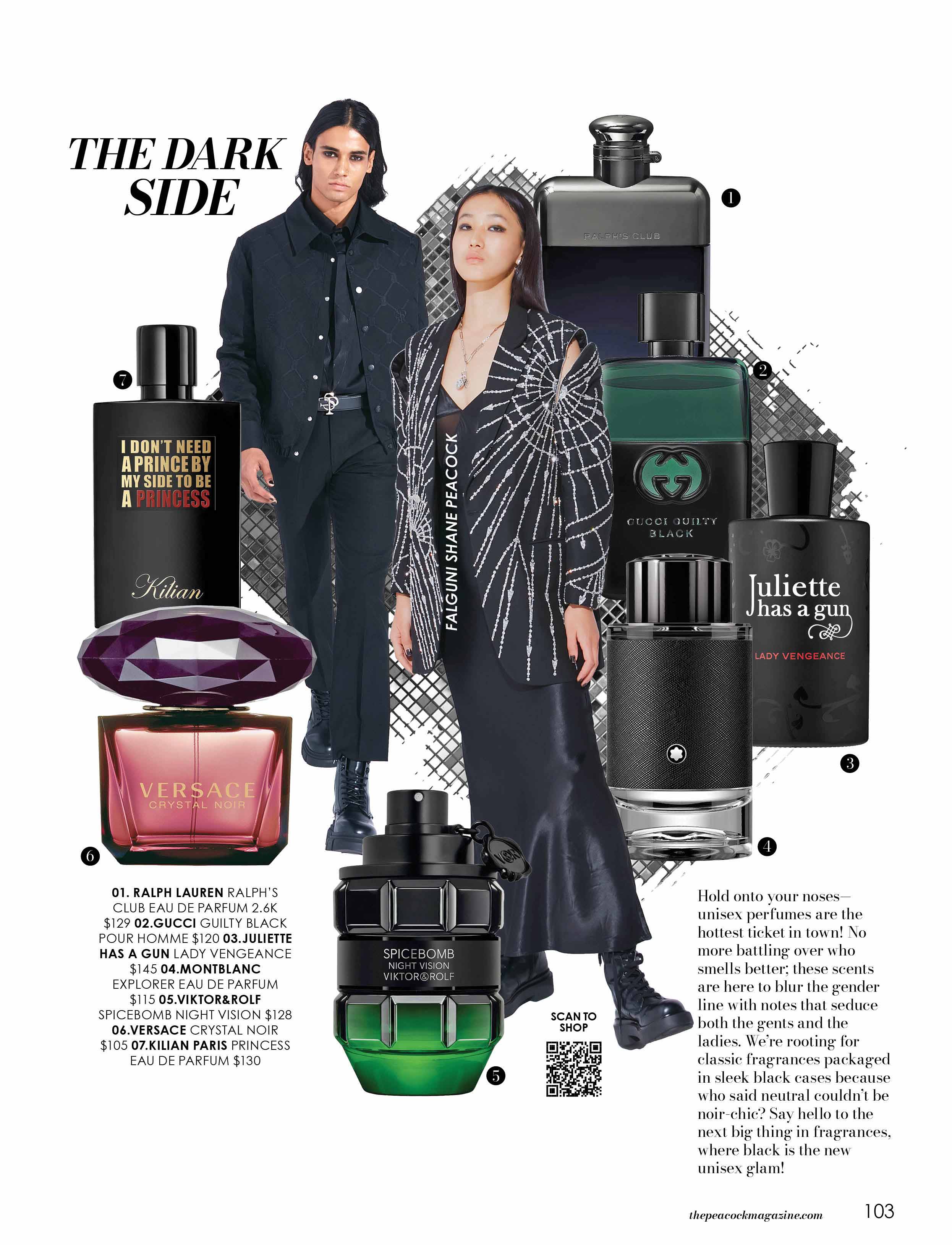 The Dark Side-fashion-layout-the-peacock-magazine-aniversery-issue-2024